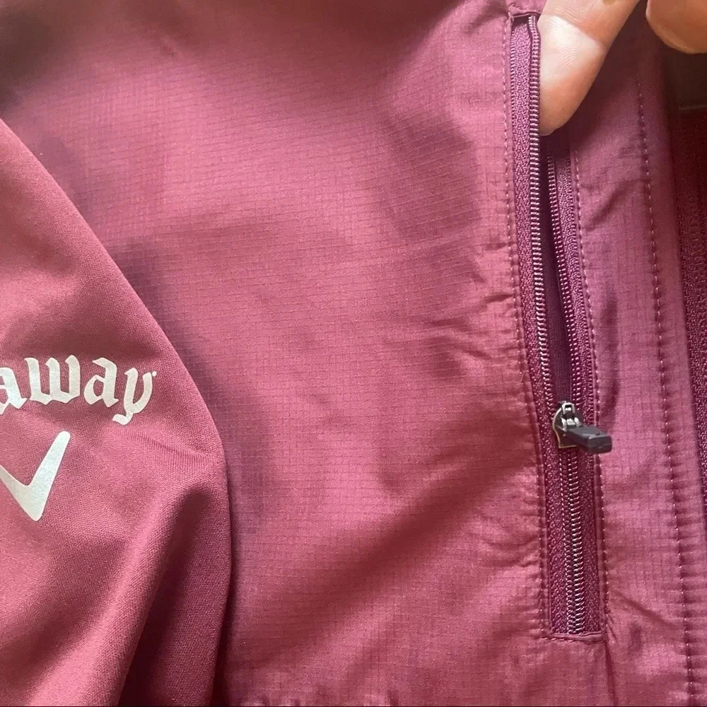 Callaway Weather Series Mens Full Zip Jacket for‎ Men in Burgundy